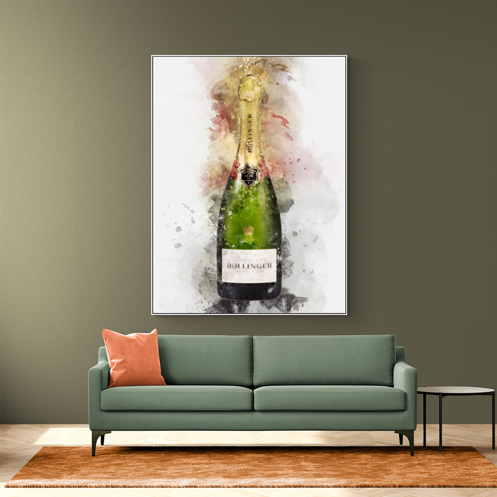 Bollinger Champagne Watercolor