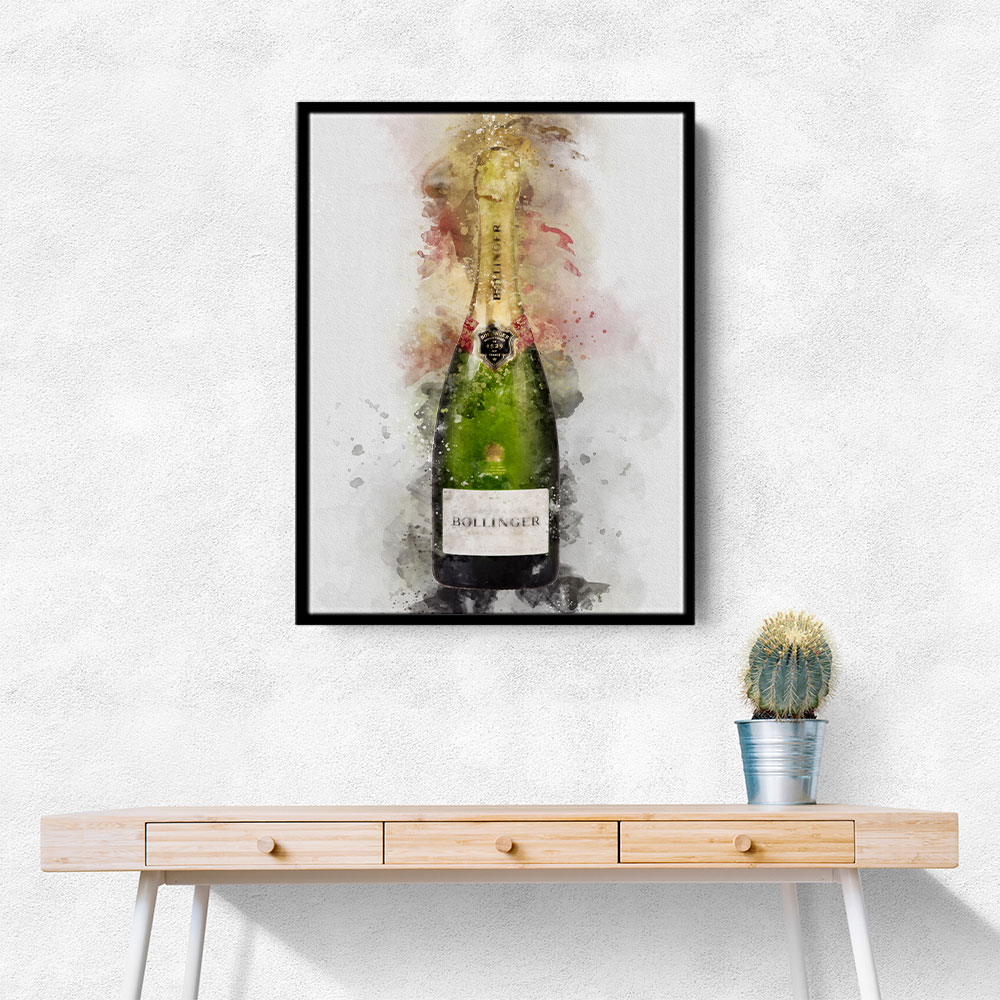 Bollinger Champagne Watercolor