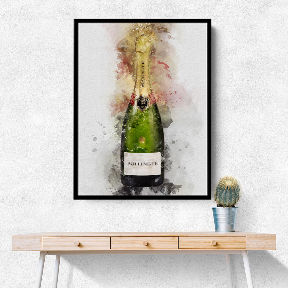 Bollinger Champagne Watercolor Bollinger Champagne Watercolor