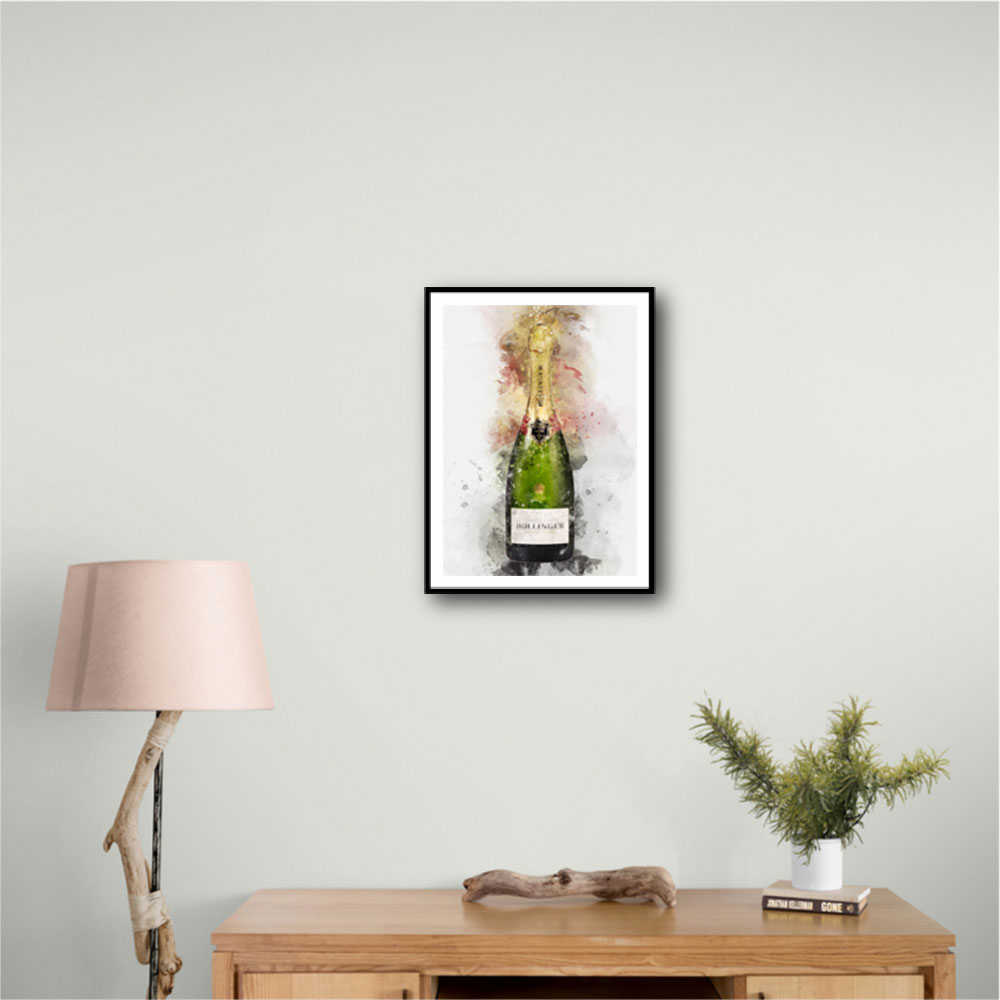 Bollinger Champagne Watercolor