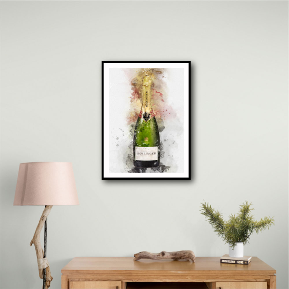 Bollinger Champagne Watercolor