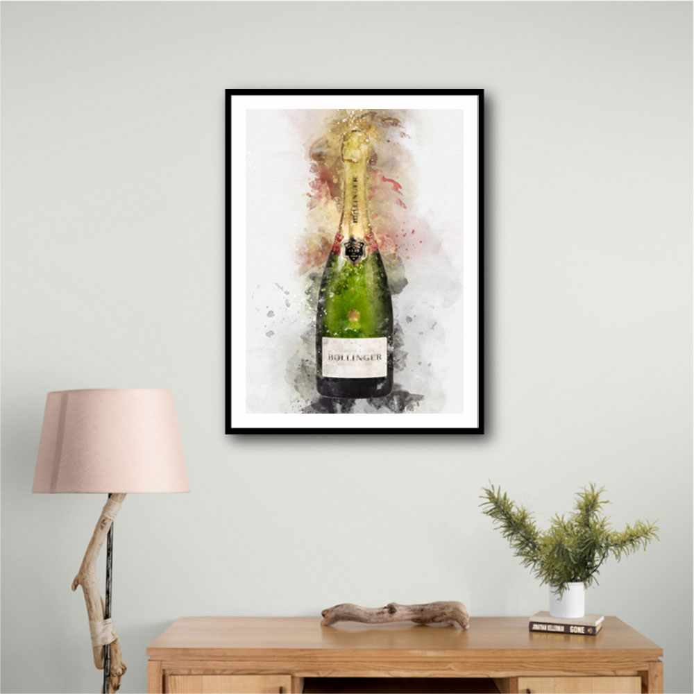 Bollinger Champagne Watercolor Bollinger Champagne Watercolor