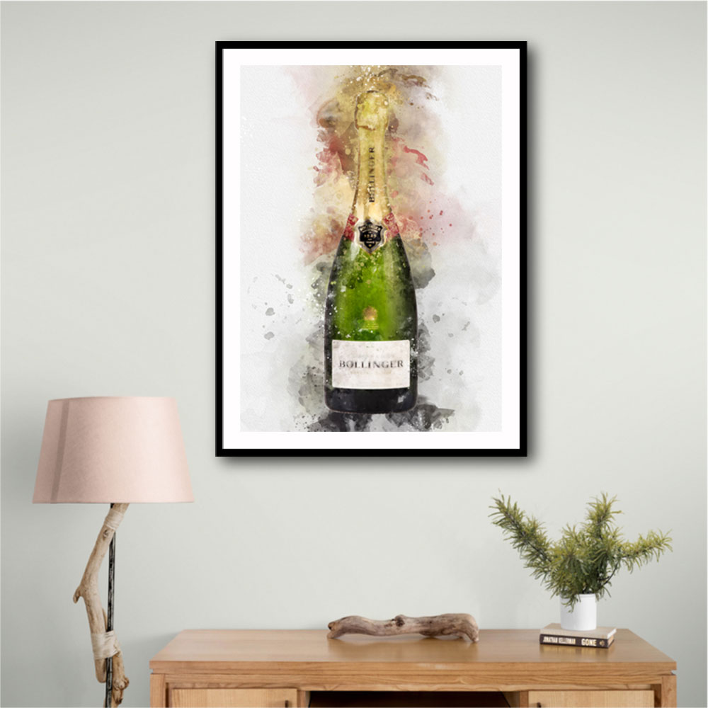 Bollinger Champagne Watercolor