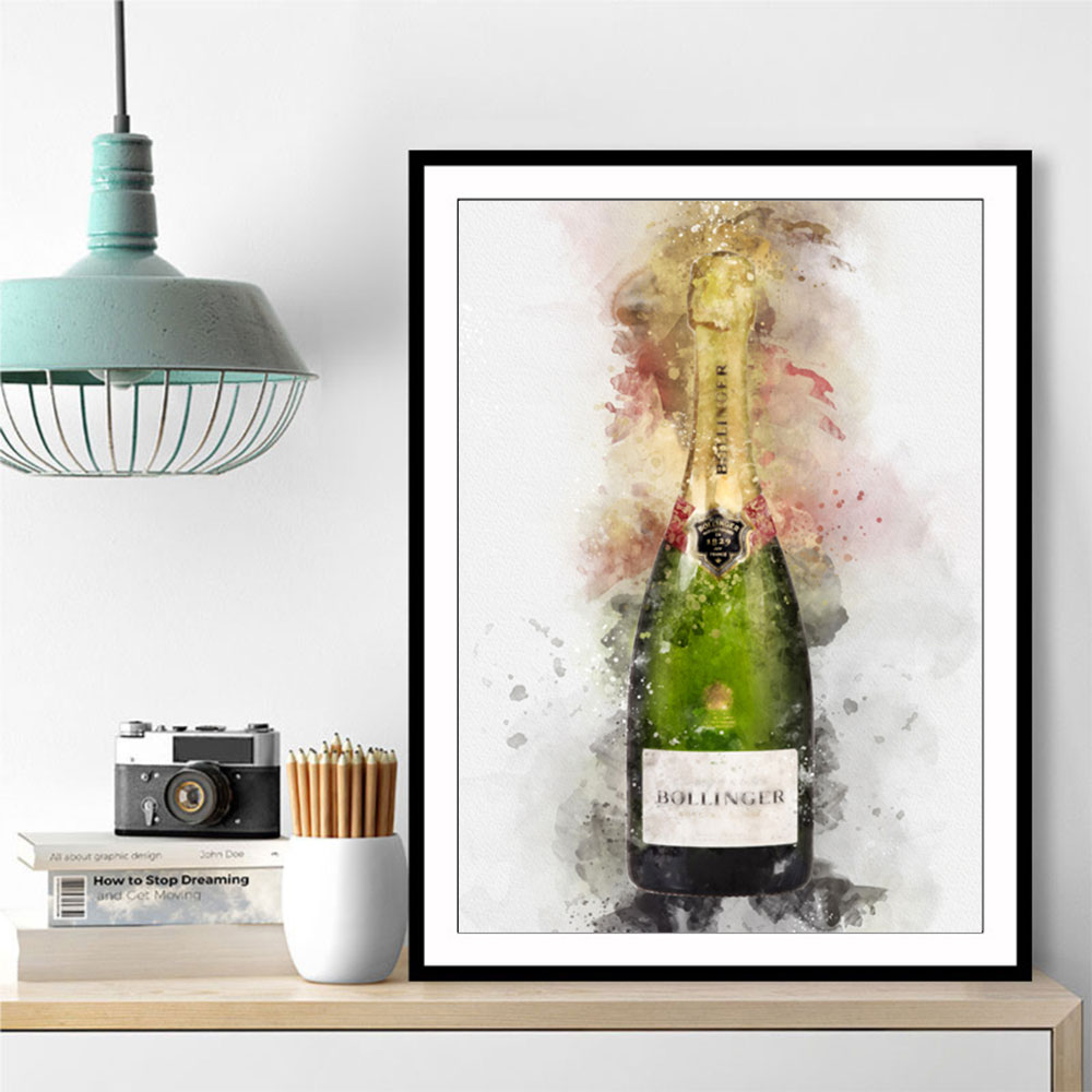 Bollinger Champagne Watercolor Bollinger Champagne Watercolor