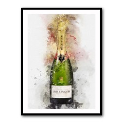 Bollinger Champagne Watercolor