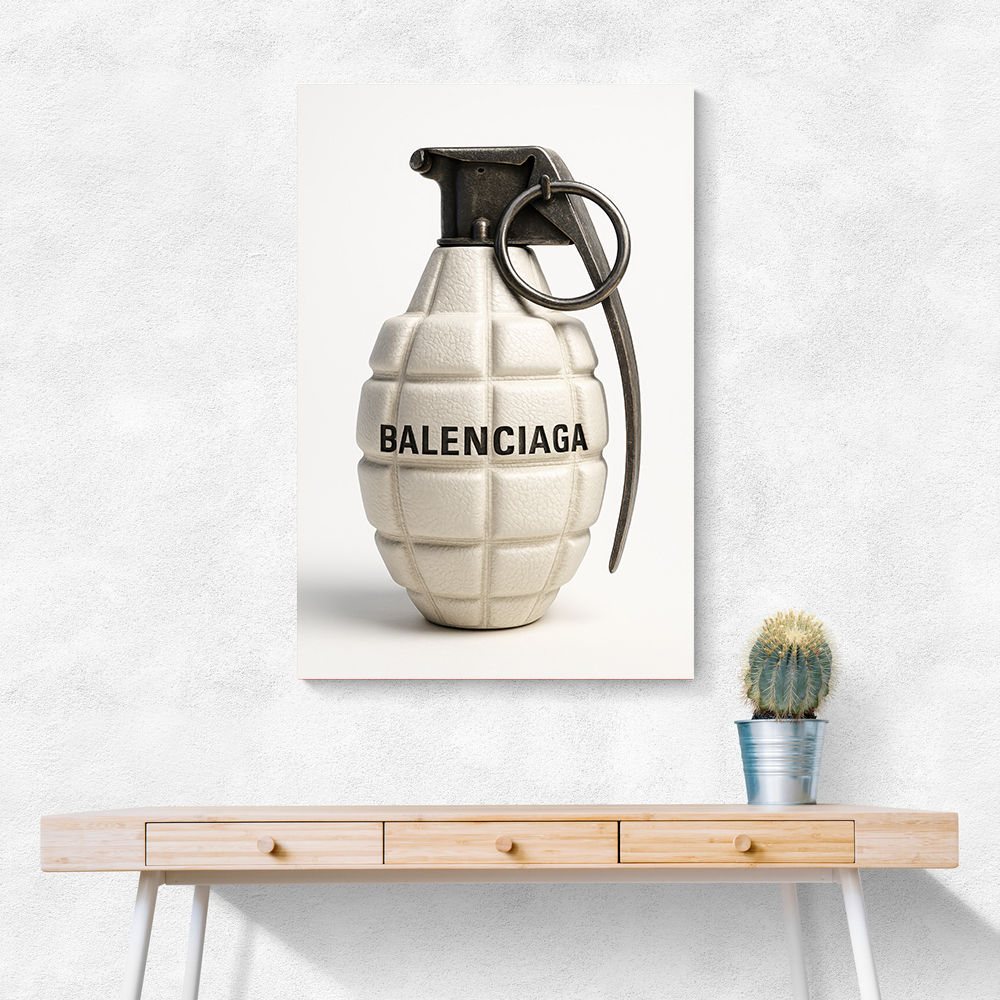 Balenciaga Fashion Inspired Grenade 1 Wall Art Balenciaga Fashion Inspired Grenade 1 Wall Art