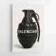 Balenciaga Fashion Inspired Grenade Wall Art     
