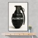 Balenciaga Fashion Inspired Grenade Wall Art     