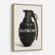 Balenciaga Fashion Inspired Grenade Wall Art     