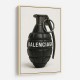 Balenciaga Fashion Inspired Grenade Wall Art     
