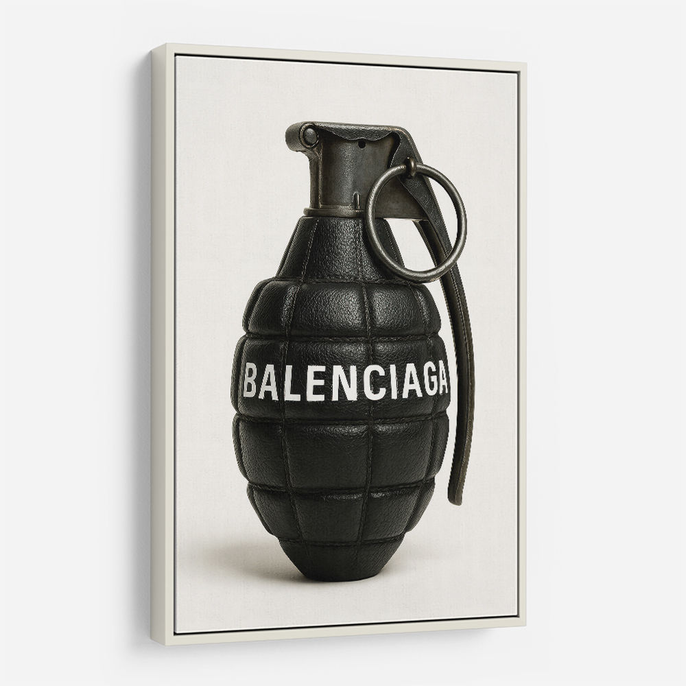 Balenciaga Fashion Inspired Grenade Wall Art     