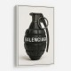 Balenciaga Fashion Inspired Grenade Wall Art     