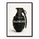 Balenciaga Fashion Inspired Grenade Wall Art     