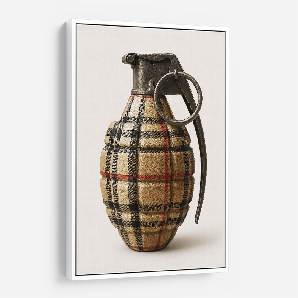 Burberry Fashion Inspired Grenade 2 Wall Art Burberry Fashion Inspired Grenade 2 Wall Art