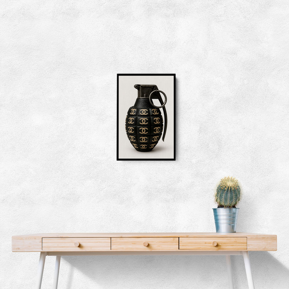 Chanel Fashion Inspired Grenade 1 Wall Art Chanel Fashion Inspired Grenade 1 Wall Art