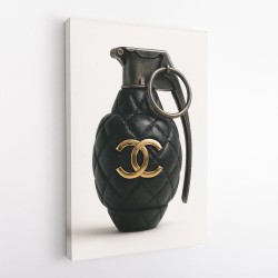 Chanel Fashion Inspired Grenade Wall Art         