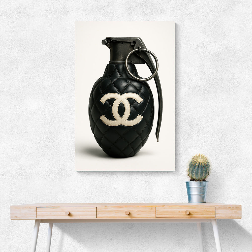 Chanel Fashion Inspired Grenade 2 Wall Art Chanel Fashion Inspired Grenade 2 Wall Art