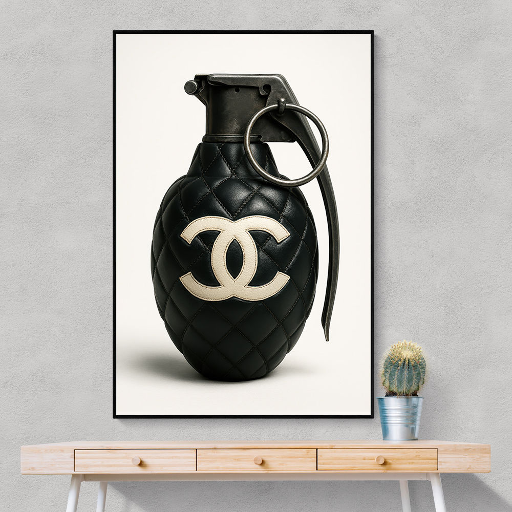 Chanel Fashion Inspired Grenade 2 Wall Art Chanel Fashion Inspired Grenade 2 Wall Art