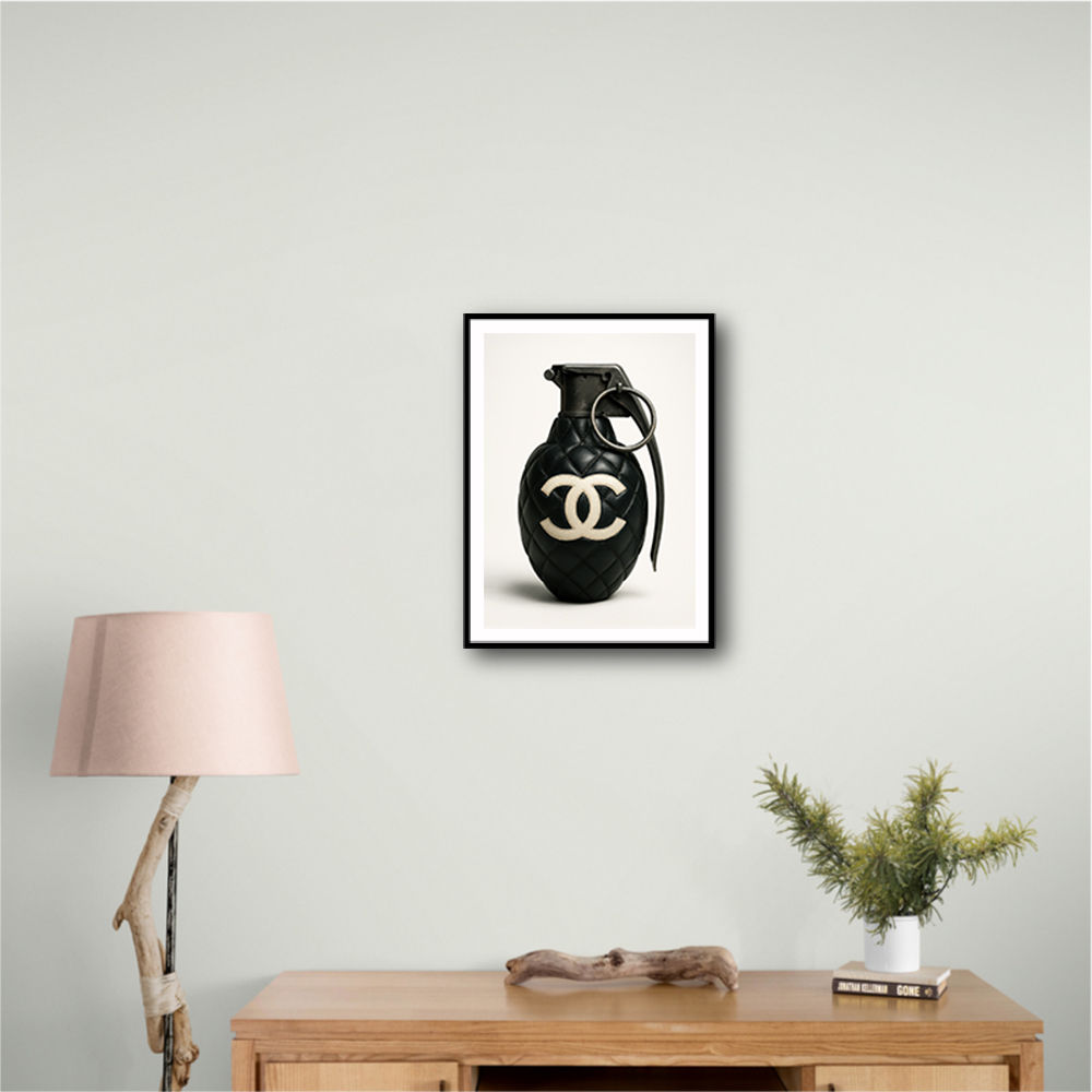 Chanel Fashion Inspired Grenade 2 Wall Art Chanel Fashion Inspired Grenade 2 Wall Art