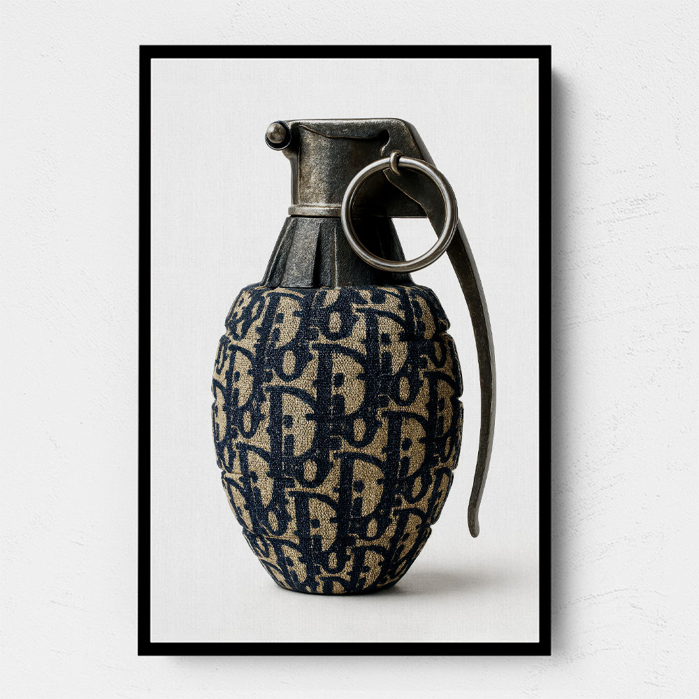 Dior Fashion Inspired Grenade 1 Wall Art Dior Fashion Inspired Grenade 1 Wall Art