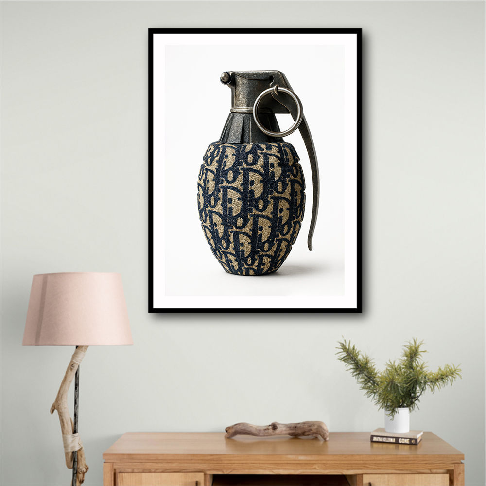 Dior Fashion Inspired Grenade 1 Wall Art Dior Fashion Inspired Grenade 1 Wall Art