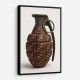 Frame Colour:: Black Fendi Fashion Inspired Grenade 1 Wall Art