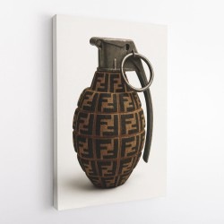 Fendi Fashion Inspired Grenade Wall Art          
