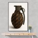 Fendi Fashion Inspired Grenade Wall Art          