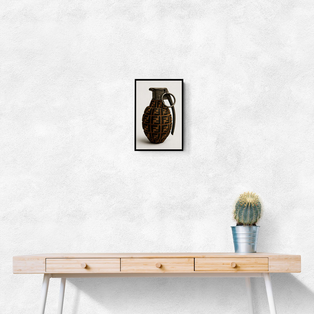 Fendi Fashion Inspired Grenade Wall Art          
