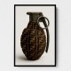 Fendi Fashion Inspired Grenade Wall Art          