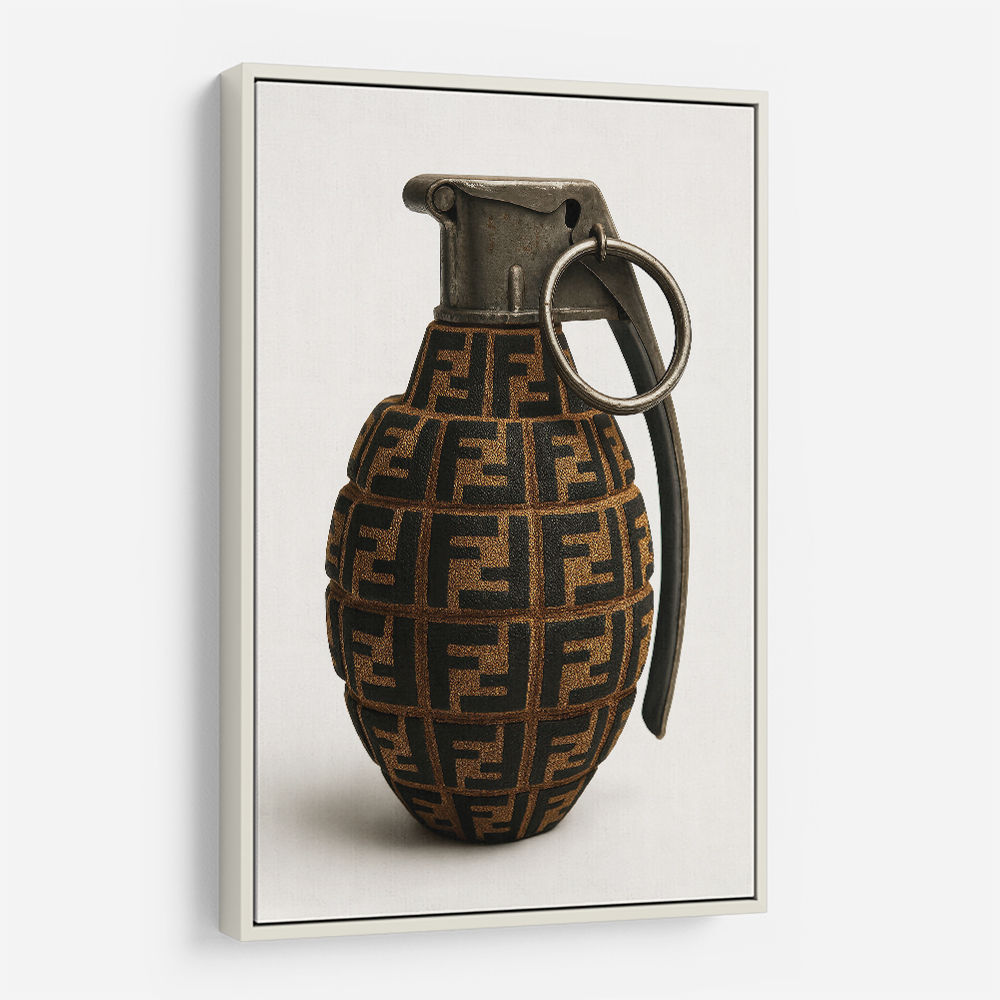 Fendi Fashion Inspired Grenade Wall Art          
