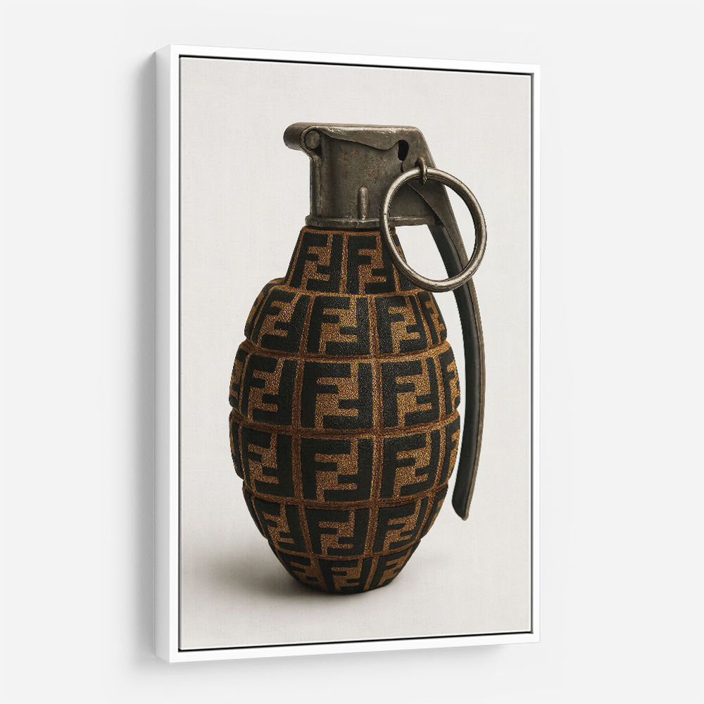Fendi Fashion Inspired Grenade Wall Art          