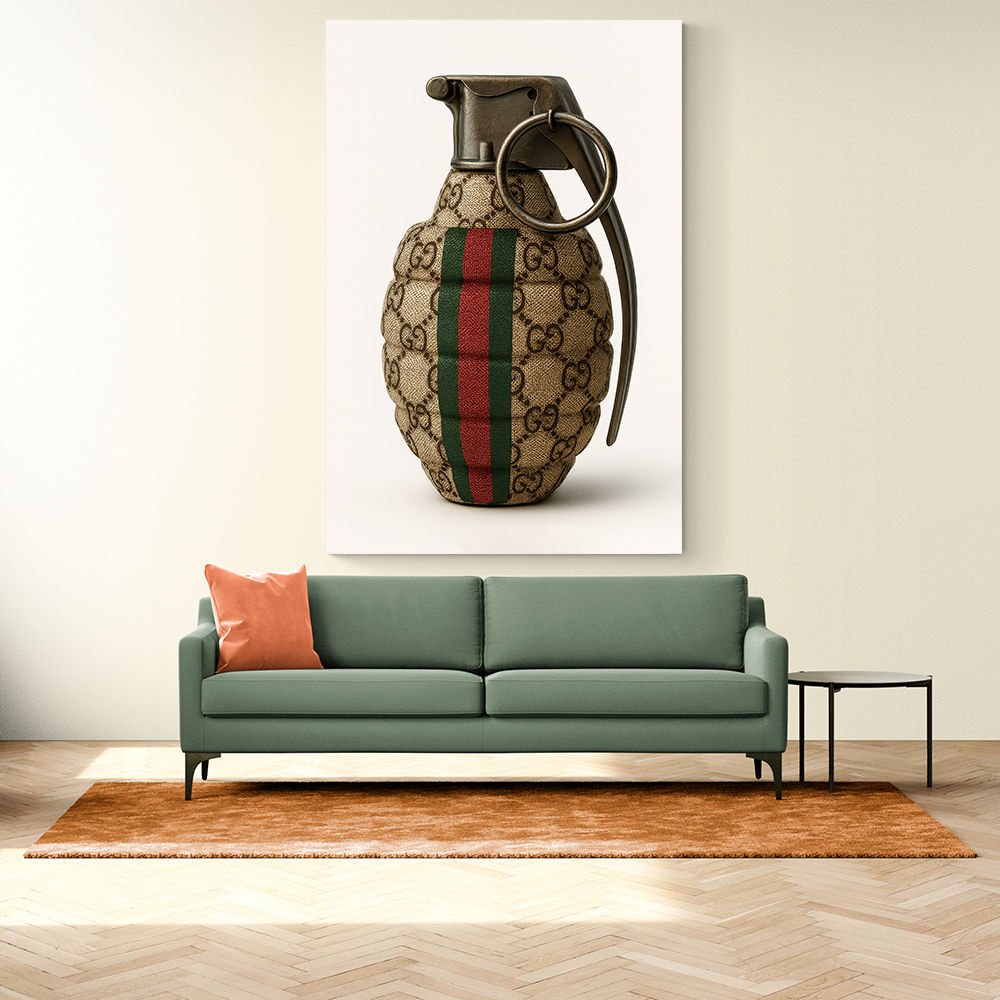 Gucci Fashion Inspired Grenade Wall Art Gucci Fashion Inspired Grenade Wall Art