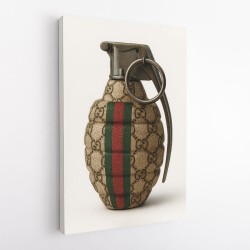 Gucci Fashion Inspired Grenade Wall Art          