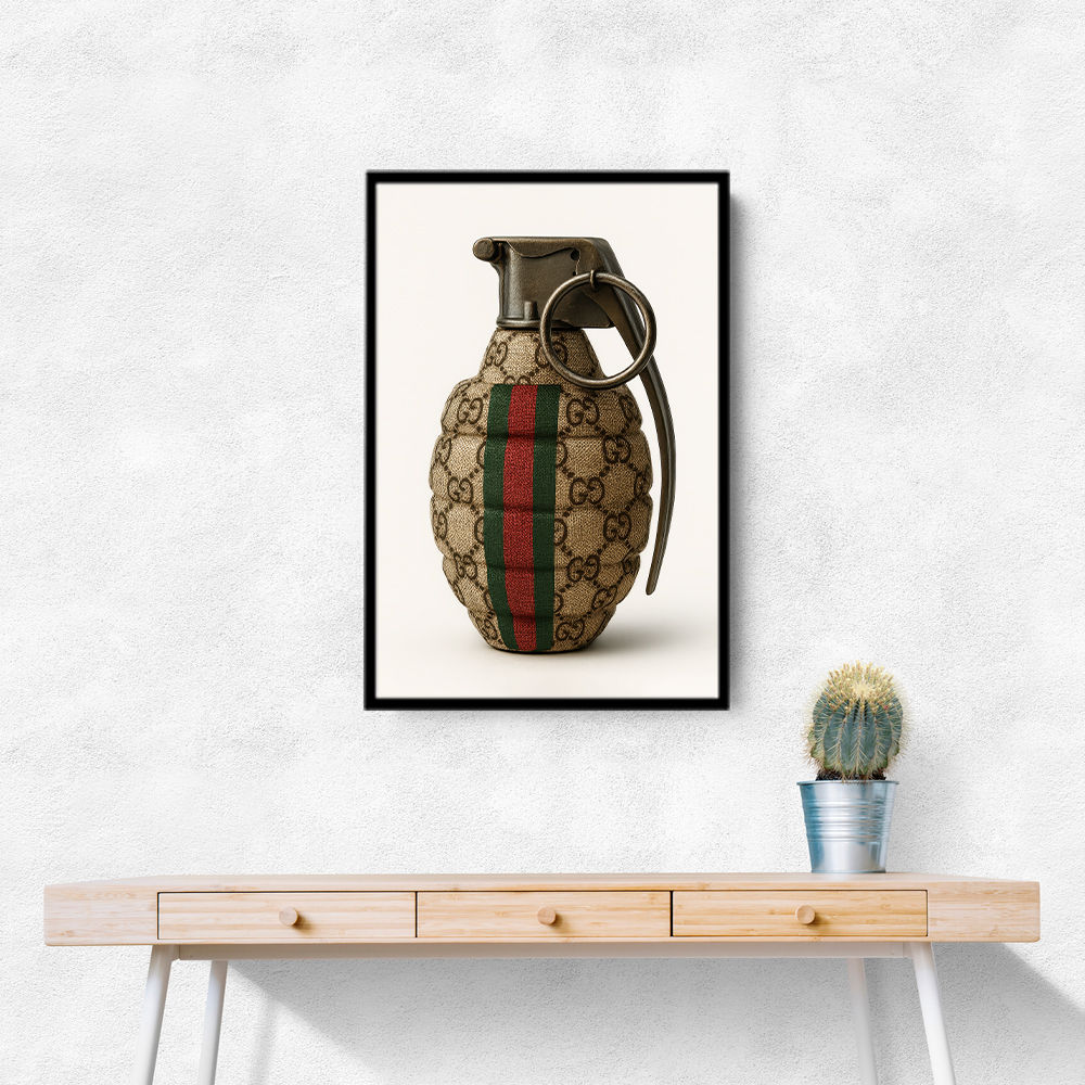 Gucci Fashion Inspired Grenade Wall Art Gucci Fashion Inspired Grenade Wall Art