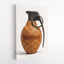 Hermes Fashion Inspired Grenade 1 Wall Art       
