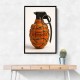 Hermes Fashion Inspired Grenade Wall Art Hermes Fashion Inspired Grenade Wall Art