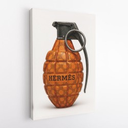 Hermes Fashion Inspired Grenade 3 Wall Art       
