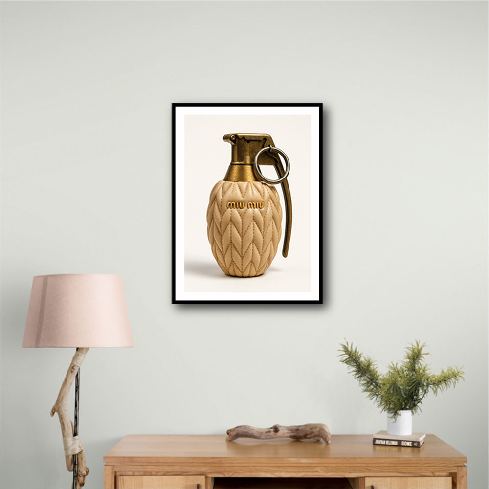 Miu Miu Fashion Inspired Grenade Wall Art Miu Miu Fashion Inspired Grenade Wall Art