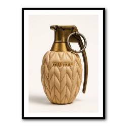 Miu Miu Fashion Inspired Grenade Wall Art        