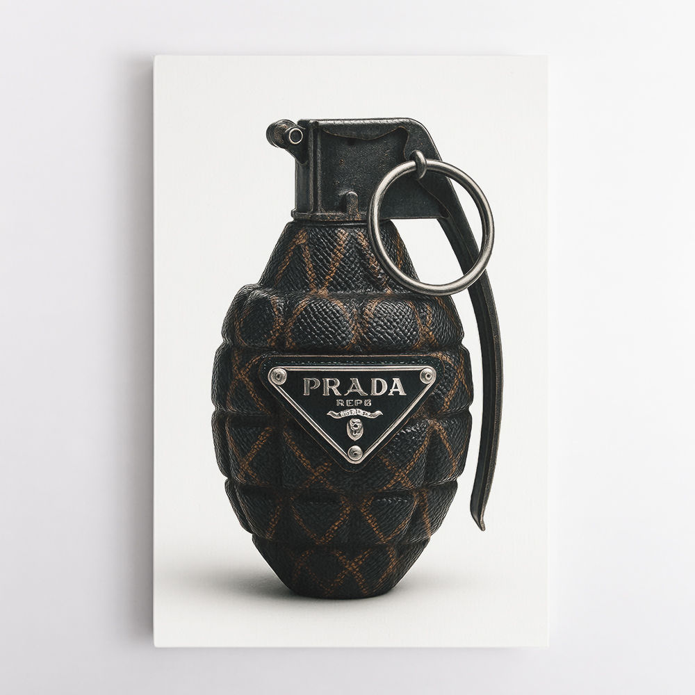 Prada Fashion Inspired Grenade Wall Art Prada Fashion Inspired Grenade Wall Art