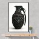 Prada Fashion Inspired Grenade Wall Art Prada Fashion Inspired Grenade Wall Art