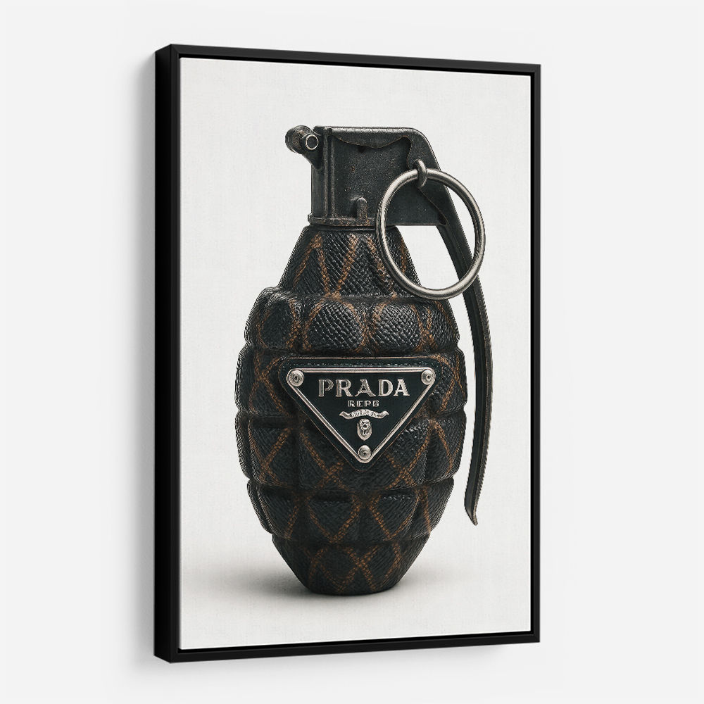 Prada Fashion Inspired Grenade Wall Art Prada Fashion Inspired Grenade Wall Art