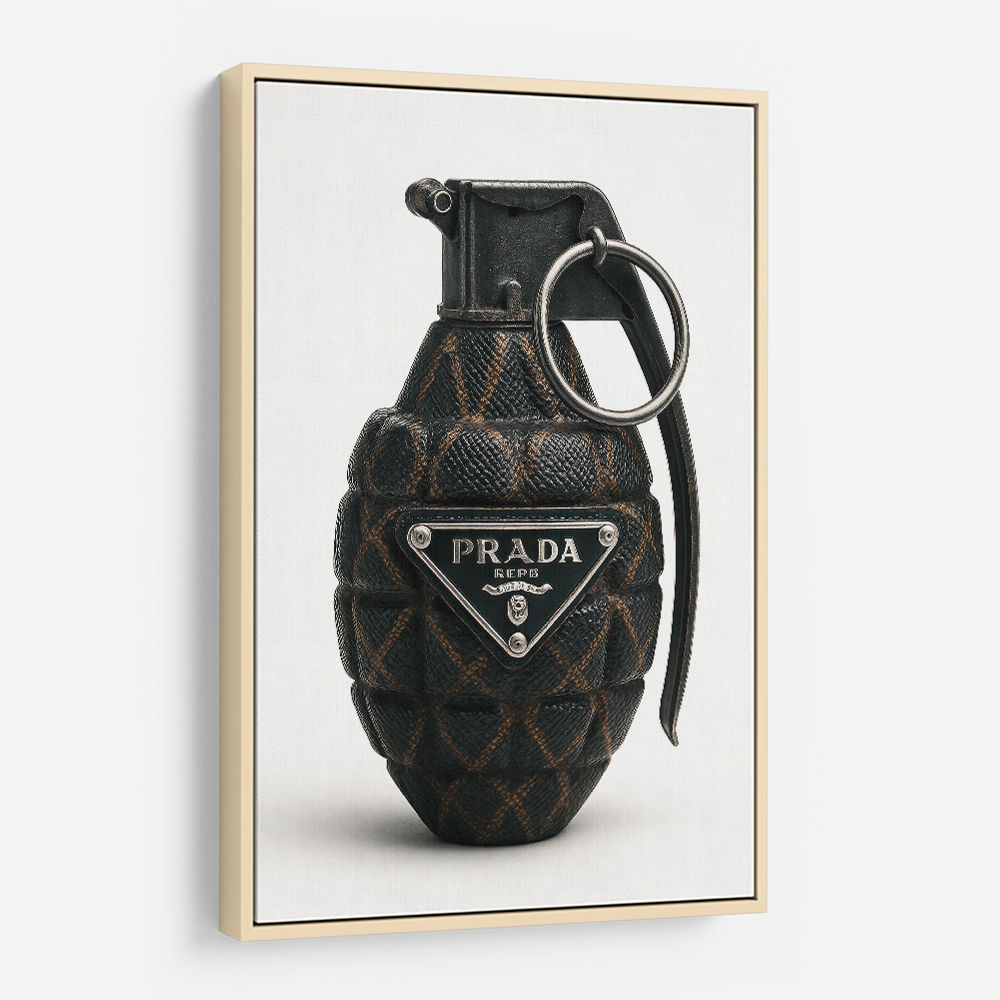 Prada Fashion Inspired Grenade Wall Art Prada Fashion Inspired Grenade Wall Art