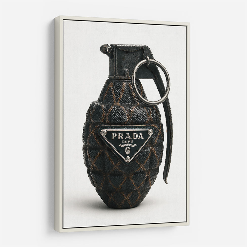 Prada Fashion Inspired Grenade Wall Art Prada Fashion Inspired Grenade Wall Art