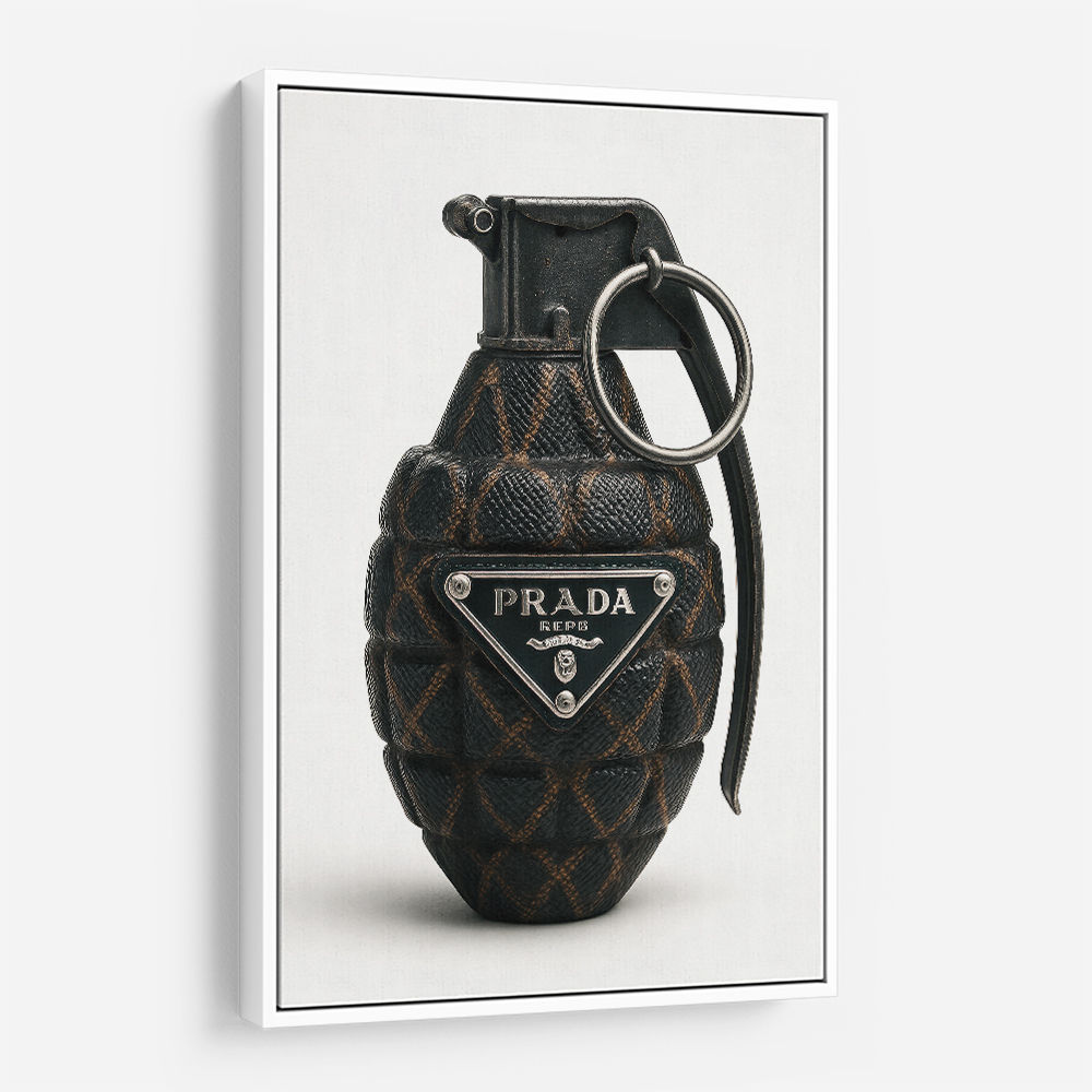 Prada Fashion Inspired Grenade Wall Art Prada Fashion Inspired Grenade Wall Art