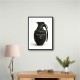 Prada Fashion Inspired Grenade Wall Art Prada Fashion Inspired Grenade Wall Art