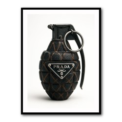 Prada Fashion Inspired Grenade Wall Art          