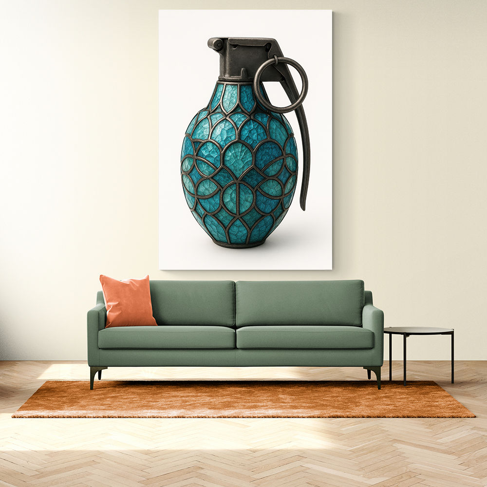 Tiffany Style Grenade 1 Wall Art Tiffany Style Grenade 1 Wall Art