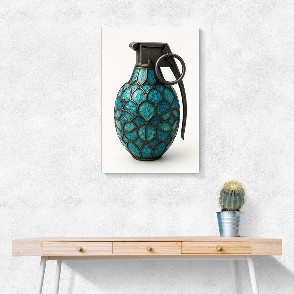 Tiffany Style Grenade 1 Wall Art Tiffany Style Grenade 1 Wall Art
